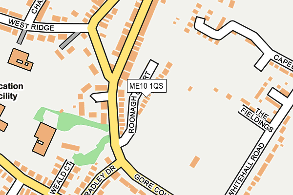 ME10 1QS map - OS OpenMap – Local (Ordnance Survey)