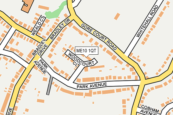 ME10 1QT map - OS OpenMap – Local (Ordnance Survey)