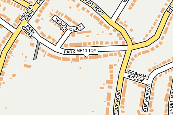 ME10 1QY map - OS OpenMap – Local (Ordnance Survey)