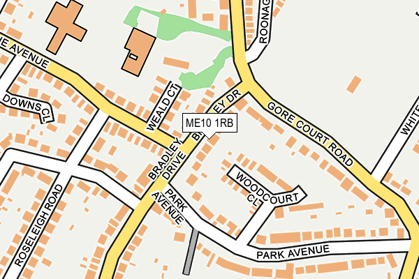 ME10 1RB map - OS OpenMap – Local (Ordnance Survey)