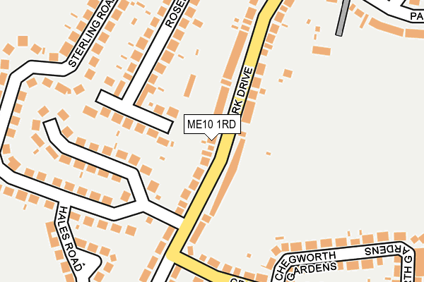 ME10 1RD map - OS OpenMap – Local (Ordnance Survey)