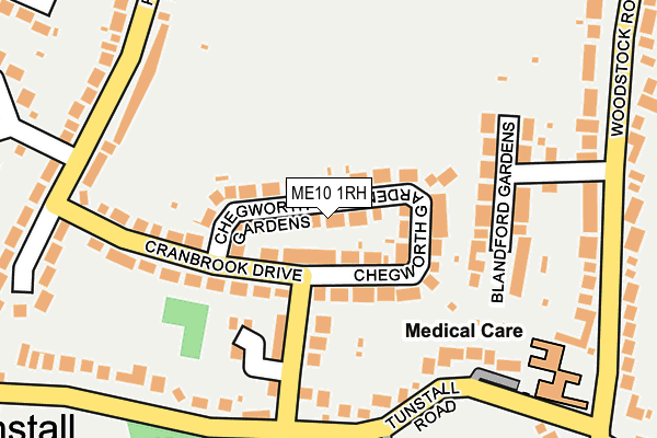 ME10 1RH map - OS OpenMap – Local (Ordnance Survey)