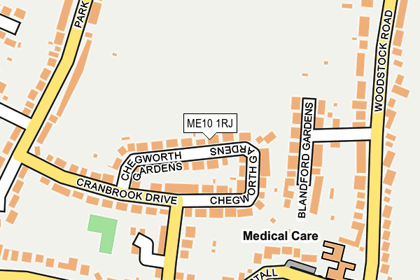 ME10 1RJ map - OS OpenMap – Local (Ordnance Survey)