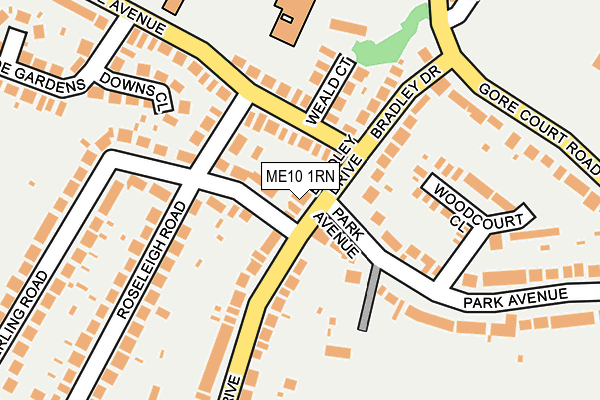 ME10 1RN map - OS OpenMap – Local (Ordnance Survey)