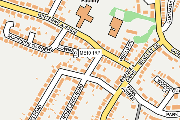 ME10 1RP map - OS OpenMap – Local (Ordnance Survey)