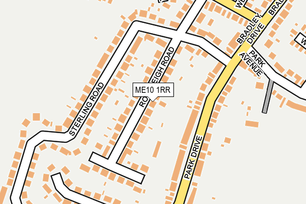 ME10 1RR map - OS OpenMap – Local (Ordnance Survey)