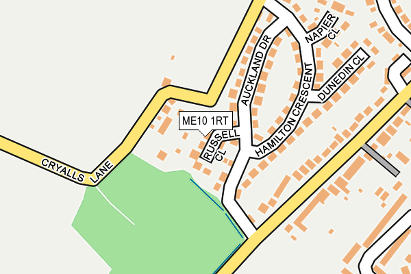 ME10 1RT map - OS OpenMap – Local (Ordnance Survey)