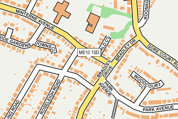 ME10 1SD map - OS OpenMap – Local (Ordnance Survey)