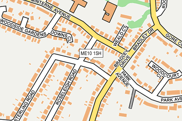 ME10 1SH map - OS OpenMap – Local (Ordnance Survey)