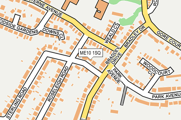 ME10 1SQ map - OS OpenMap – Local (Ordnance Survey)