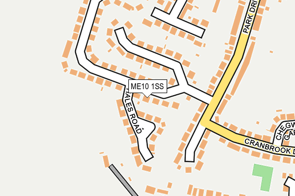 ME10 1SS map - OS OpenMap – Local (Ordnance Survey)