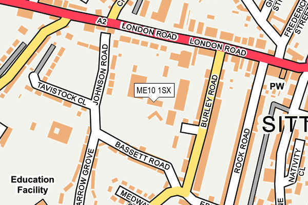 ME10 1SX map - OS OpenMap – Local (Ordnance Survey)