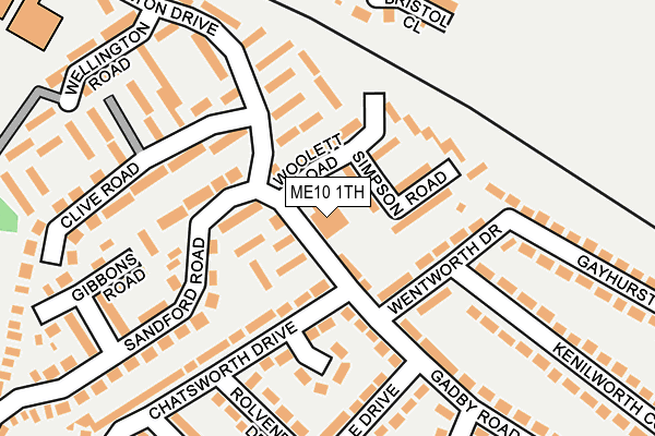 ME10 1TH map - OS OpenMap – Local (Ordnance Survey)