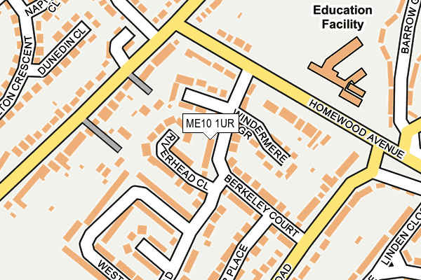ME10 1UR map - OS OpenMap – Local (Ordnance Survey)