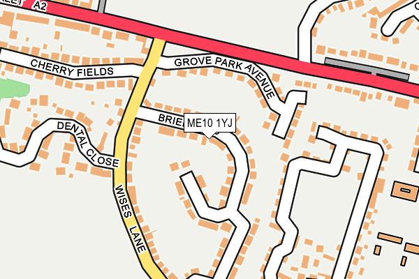 ME10 1YJ map - OS OpenMap – Local (Ordnance Survey)