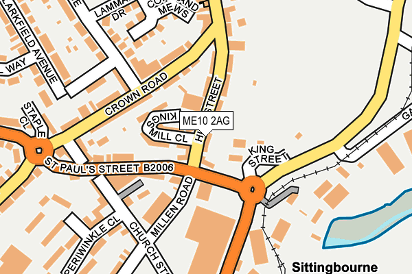 ME10 2AG map - OS OpenMap – Local (Ordnance Survey)