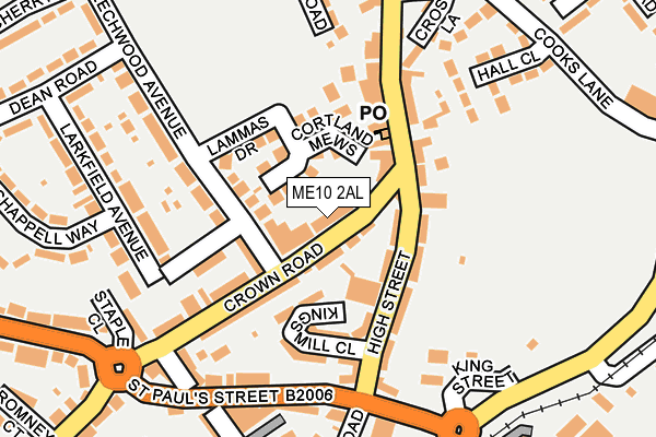 ME10 2AL map - OS OpenMap – Local (Ordnance Survey)