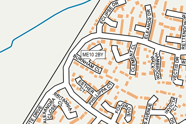 ME10 2BY map - OS OpenMap – Local (Ordnance Survey)