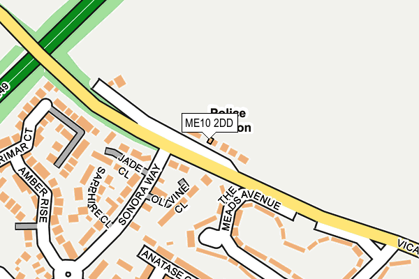ME10 2DD map - OS OpenMap – Local (Ordnance Survey)