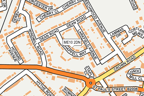 ME10 2DN map - OS OpenMap – Local (Ordnance Survey)