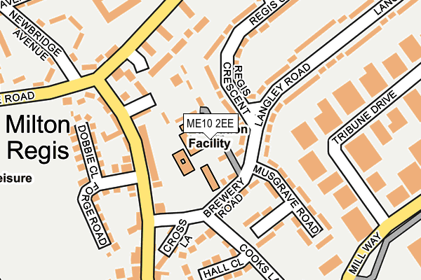 ME10 2EE map - OS OpenMap – Local (Ordnance Survey)