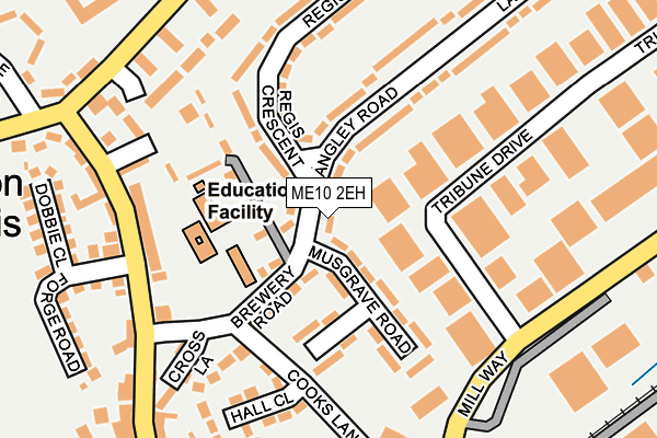 ME10 2EH map - OS OpenMap – Local (Ordnance Survey)