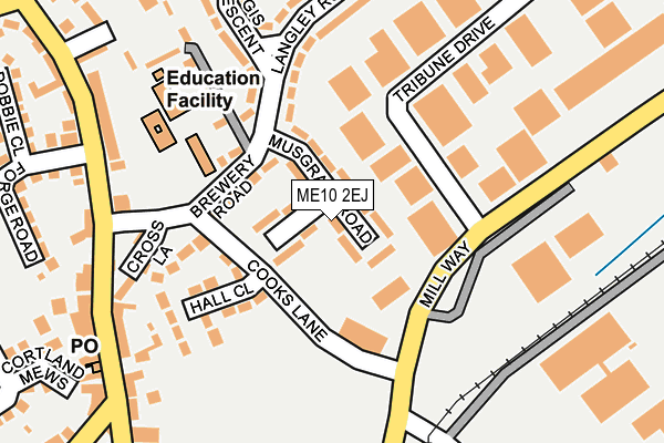ME10 2EJ map - OS OpenMap – Local (Ordnance Survey)