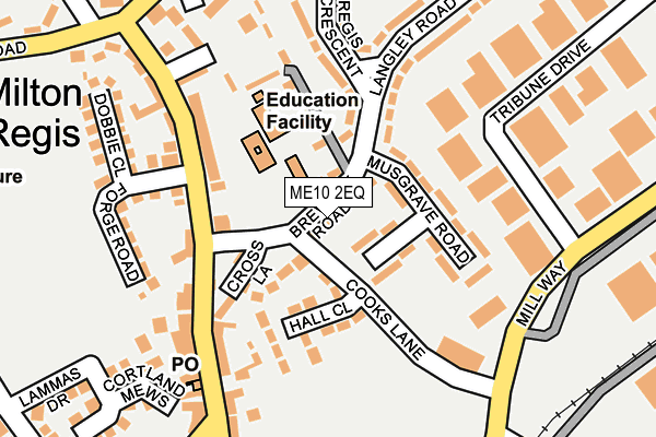 ME10 2EQ map - OS OpenMap – Local (Ordnance Survey)