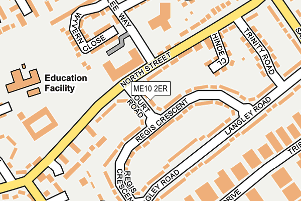 ME10 2ER map - OS OpenMap – Local (Ordnance Survey)
