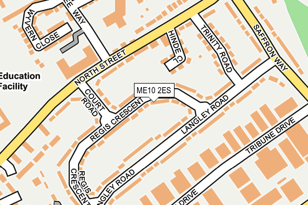 ME10 2ES map - OS OpenMap – Local (Ordnance Survey)