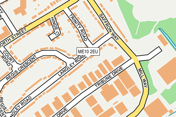 ME10 2EU map - OS OpenMap – Local (Ordnance Survey)