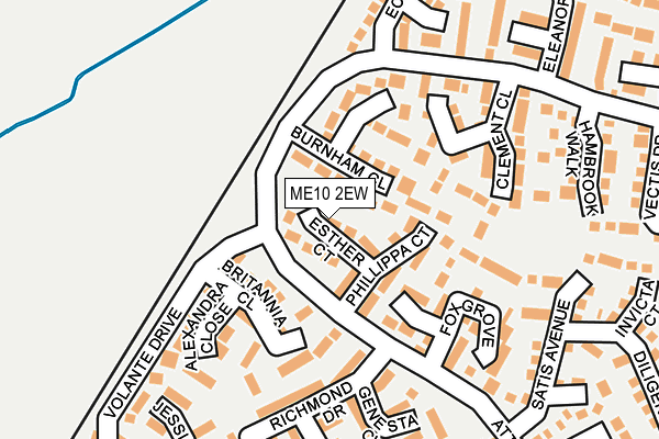 ME10 2EW map - OS OpenMap – Local (Ordnance Survey)