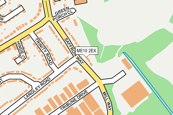 ME10 2EX map - OS OpenMap – Local (Ordnance Survey)