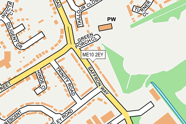 ME10 2EY map - OS OpenMap – Local (Ordnance Survey)