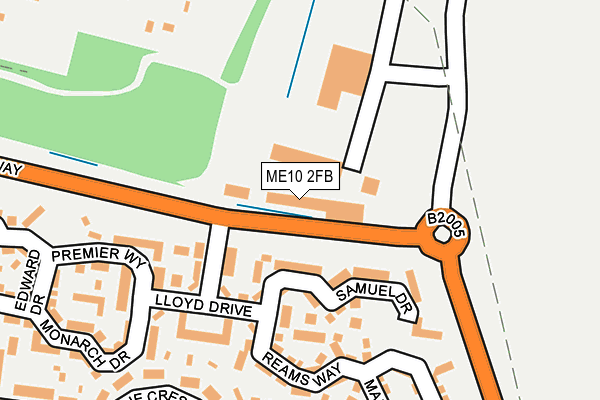 ME10 2FB map - OS OpenMap – Local (Ordnance Survey)
