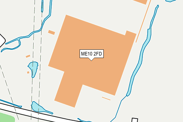 ME10 2FD map - OS OpenMap – Local (Ordnance Survey)