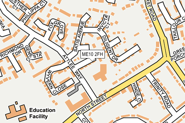 ME10 2FH map - OS OpenMap – Local (Ordnance Survey)