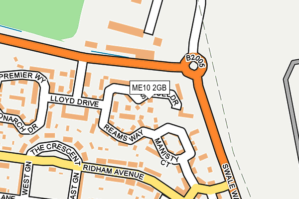 ME10 2GB map - OS OpenMap – Local (Ordnance Survey)