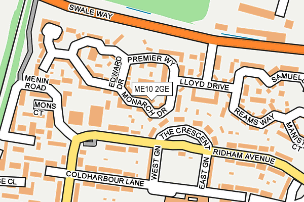 ME10 2GE map - OS OpenMap – Local (Ordnance Survey)