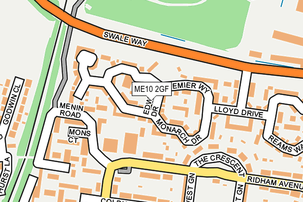 ME10 2GF map - OS OpenMap – Local (Ordnance Survey)