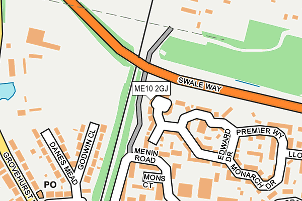 ME10 2GJ map - OS OpenMap – Local (Ordnance Survey)