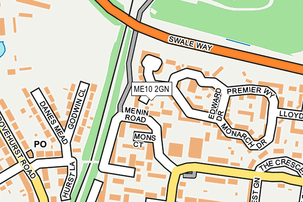 ME10 2GN map - OS OpenMap – Local (Ordnance Survey)