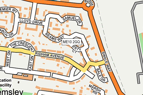ME10 2GQ map - OS OpenMap – Local (Ordnance Survey)