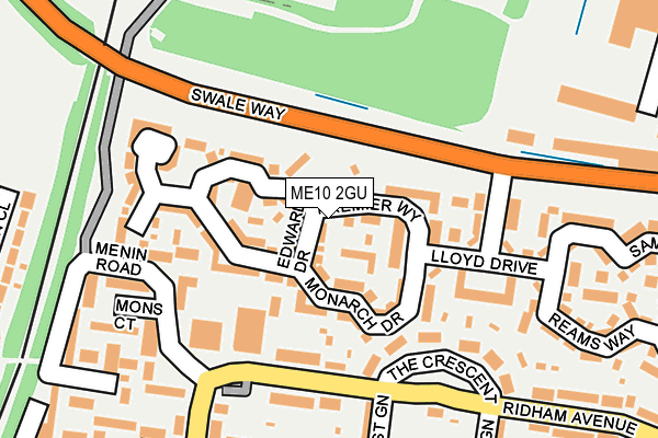 ME10 2GU map - OS OpenMap – Local (Ordnance Survey)