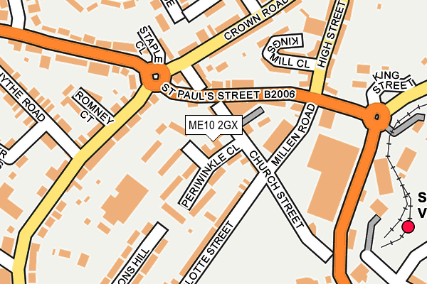 ME10 2GX map - OS OpenMap – Local (Ordnance Survey)