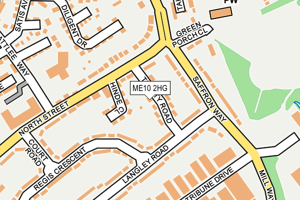 ME10 2HG map - OS OpenMap – Local (Ordnance Survey)