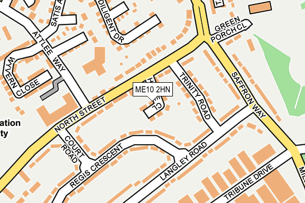 ME10 2HN map - OS OpenMap – Local (Ordnance Survey)