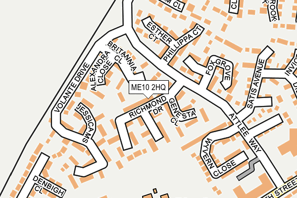 ME10 2HQ map - OS OpenMap – Local (Ordnance Survey)