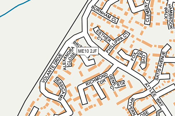 ME10 2JF map - OS OpenMap – Local (Ordnance Survey)