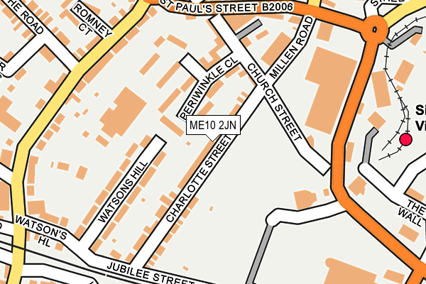 ME10 2JN map - OS OpenMap – Local (Ordnance Survey)